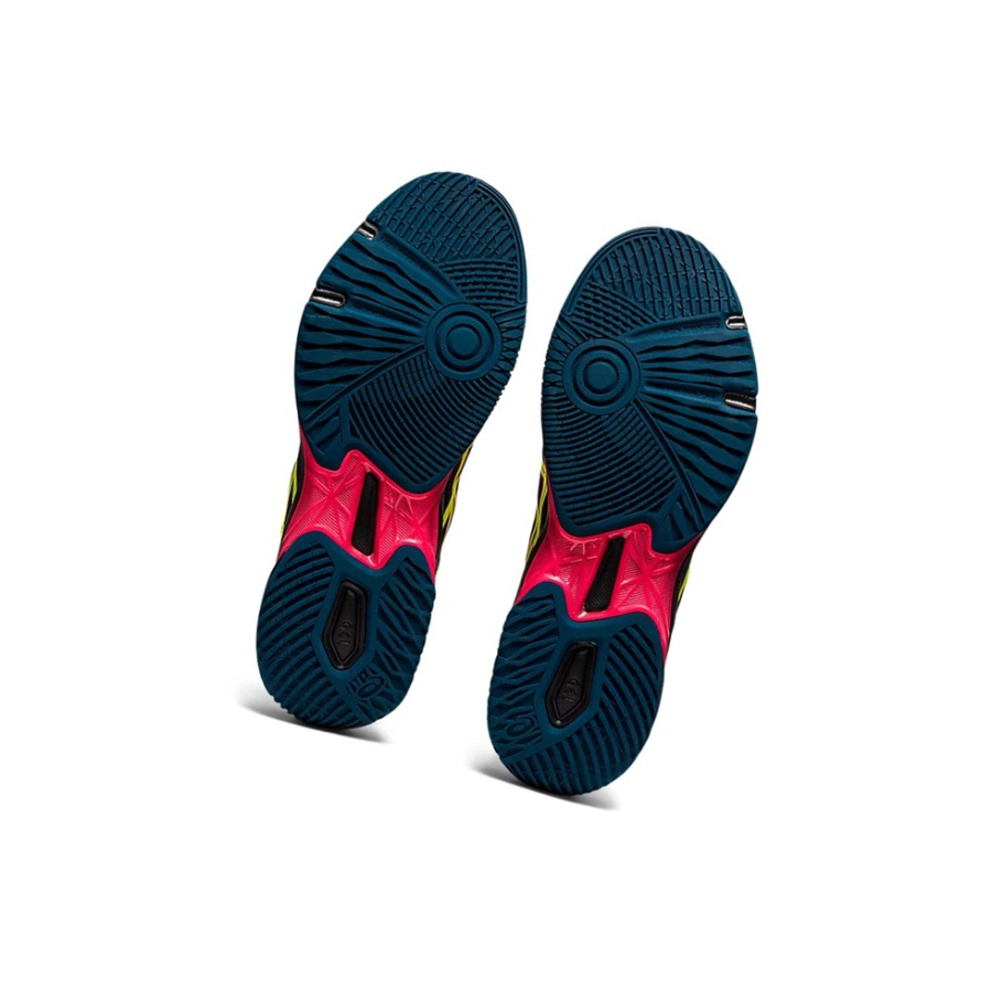 Black / Safety Yellow Men's Asics GEL-ROCKET 10 Volleyball Shoes | US35140FC - Asics Outlet Sale