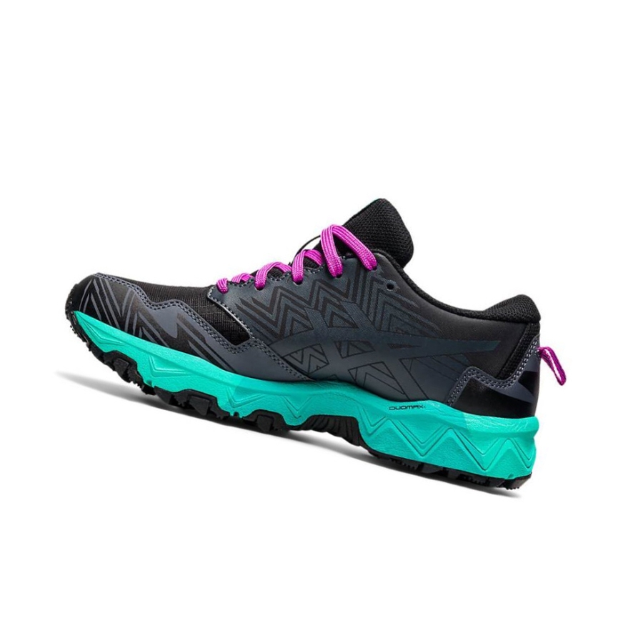 Black Kids' Asics GEL-FUJITRABUCO 8 GS Running Shoes | US37952DZ - Asics Outlet Sale