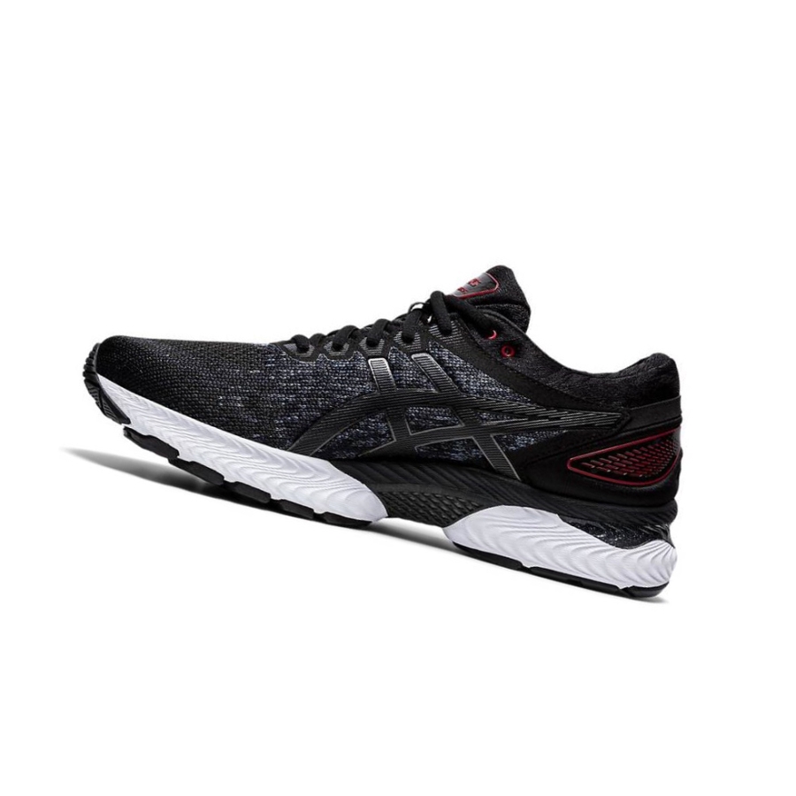 Black Men's Asics GEL-NIMBUS 22 Knit Running Shoes | US05829OC - Asics Outlet Sale