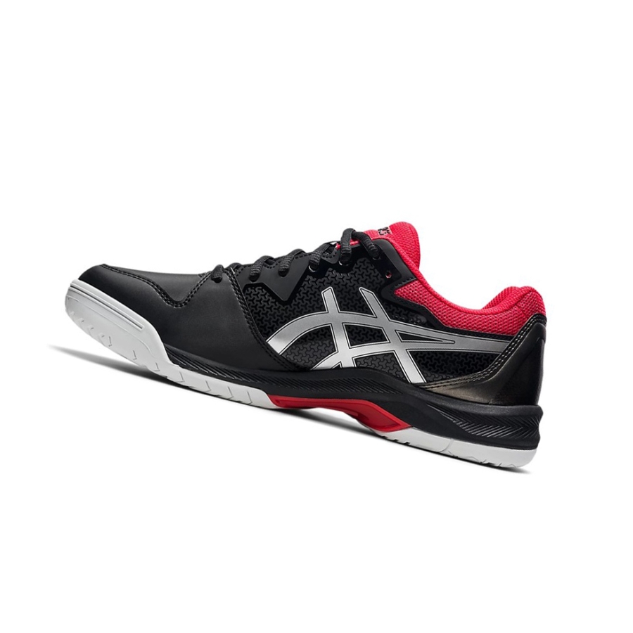 Black / Pure Silver Men's Asics GEL-DEDICATE 7 Tennis Shoes | US14830BQ - Asics Outlet Sale