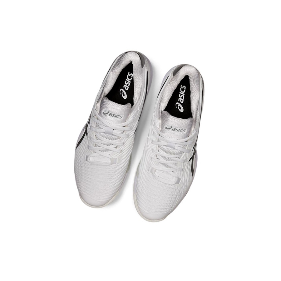 White / Black Men's Asics SOLUTION SPEED FF 2 Tennis Shoes | US97340UO - Asics Outlet Sale