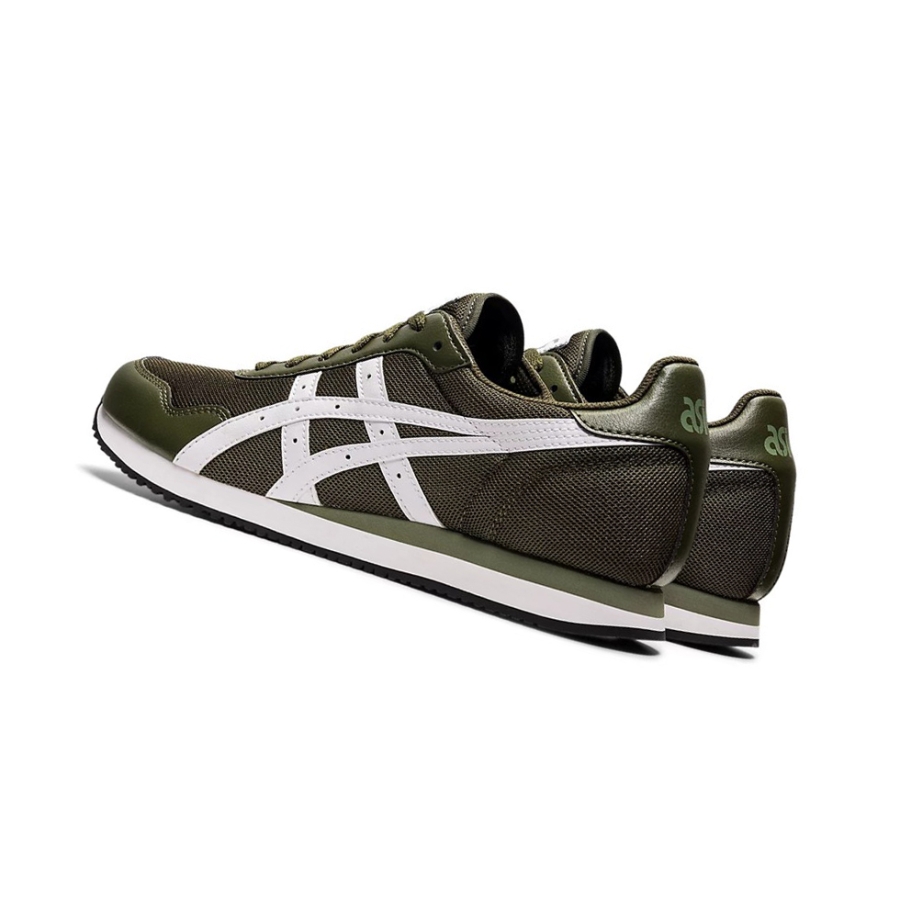 Olive Canvas / White Men's Asics TIGER RUNNER Sneakers | US17924CL - Asics Outlet Sale