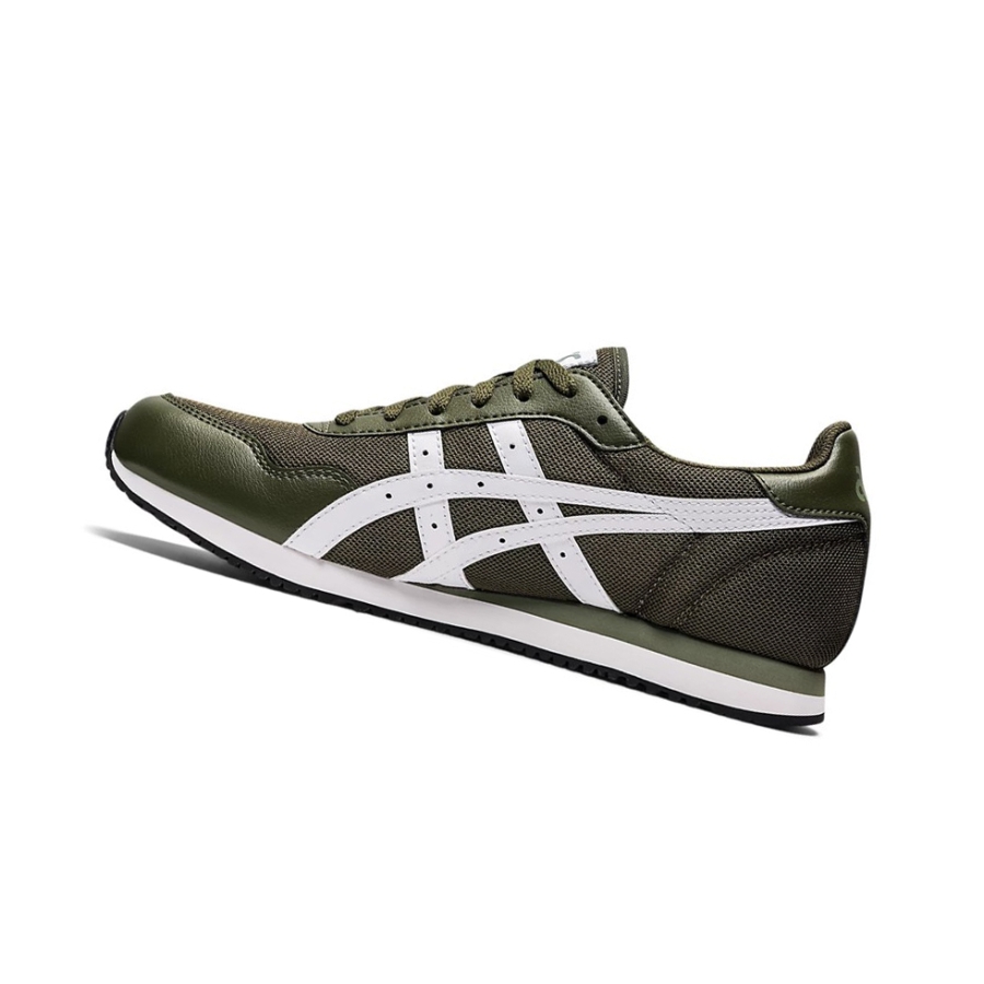 Olive Canvas / White Men's Asics TIGER RUNNER Sneakers | US17924CL - Asics Outlet Sale