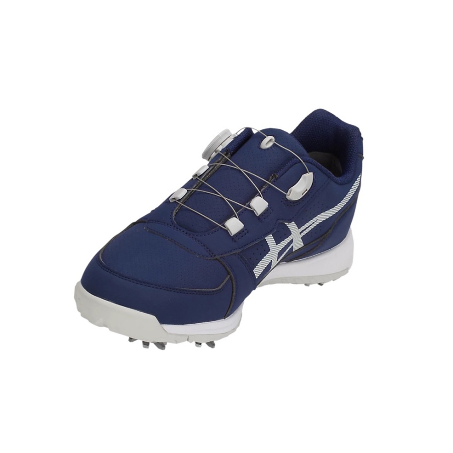 Peacoat / Glacier Grey Men's Asics GEL-PRESHOT BOA Golf Shoes | US81637QU - Asics Outlet Sale