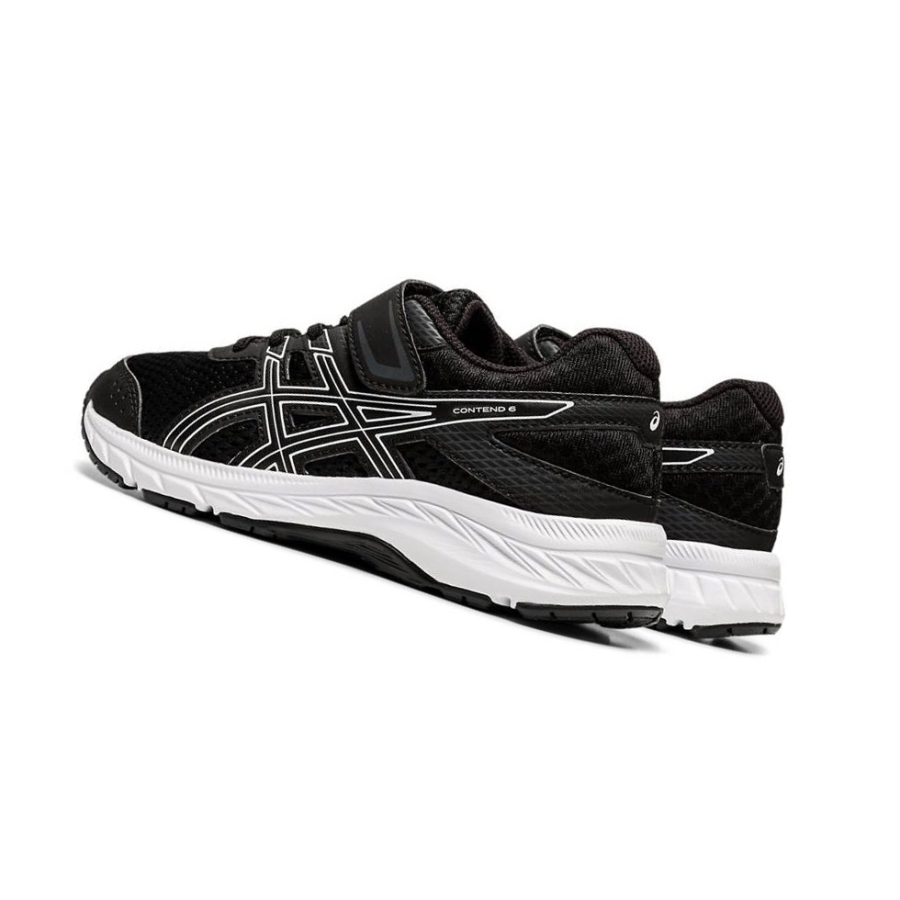 Black Kids' Asics GEL-CONTEND 6 PS Running Shoes | US19742MR - Asics Outlet Sale