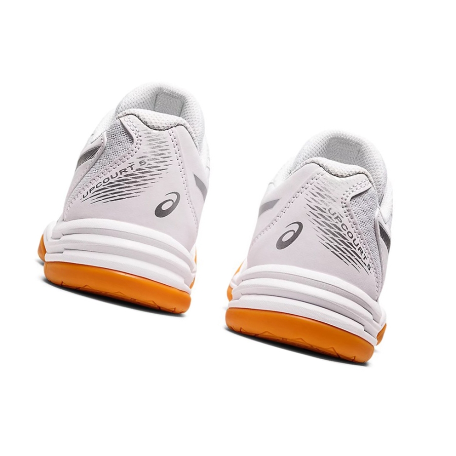White / Pure Silver Women's Asics UPCOURT 5 Volleyball Shoes | US92508UD - Asics Outlet Sale
