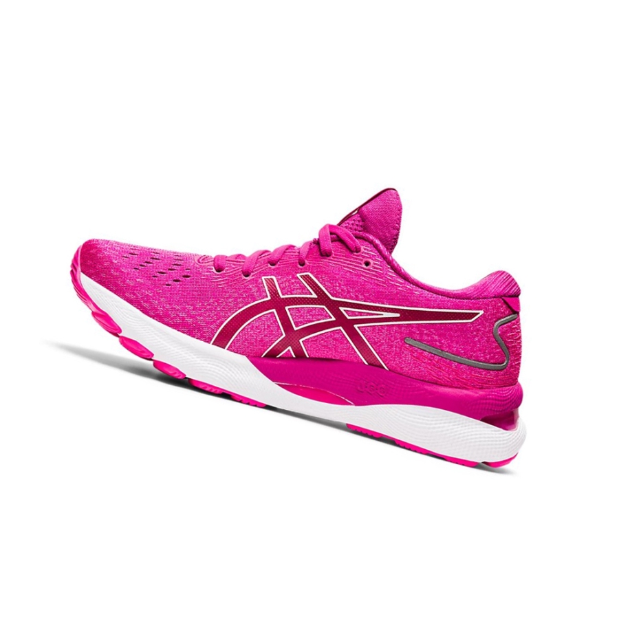 Red / White Women's Asics GEL-NIMBUS 24 Running Shoes | US70842LG - Asics Outlet Sale