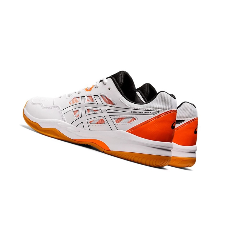 White / Orange Men's Asics GEL-RENMA Tennis Shoes | US06943SJ - Asics Outlet Sale