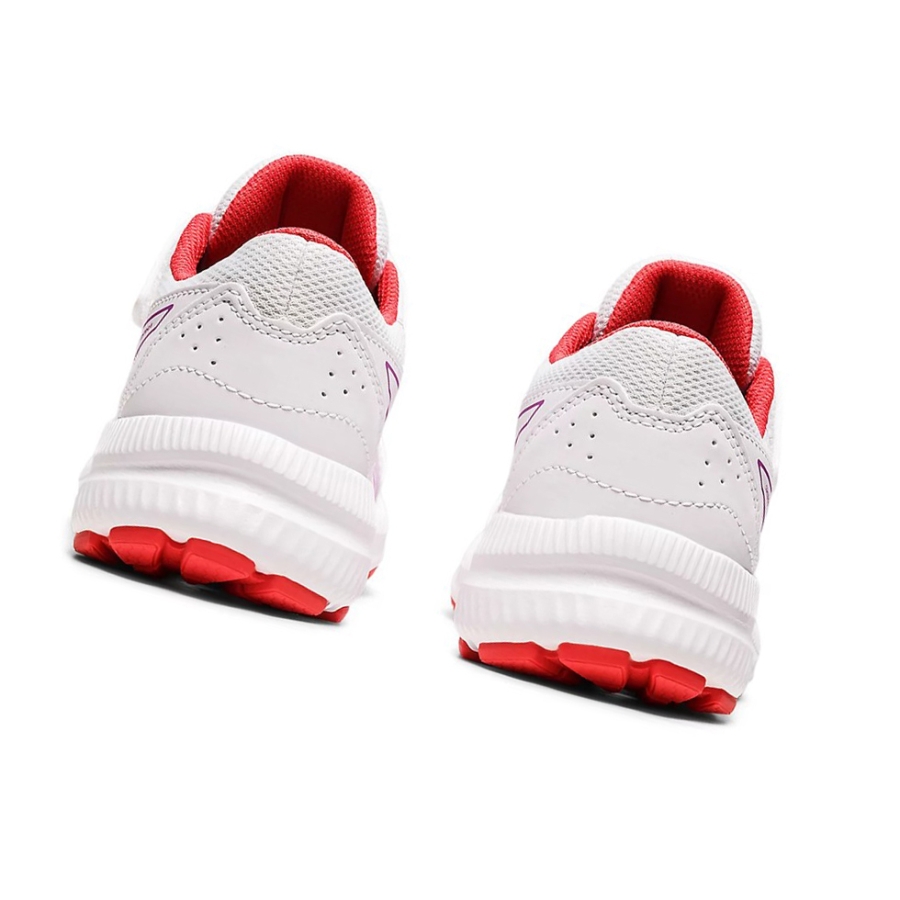 White / Orchid Kids' Asics CONTEND 8 PS Running Shoes | US81630OY - Asics Outlet Sale