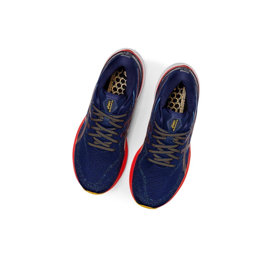 Deep Ocean / Cherry Tomato Men's Asics GEL-KAYANO 29 Running Shoes | US32791KZ - Asics Outlet Sale