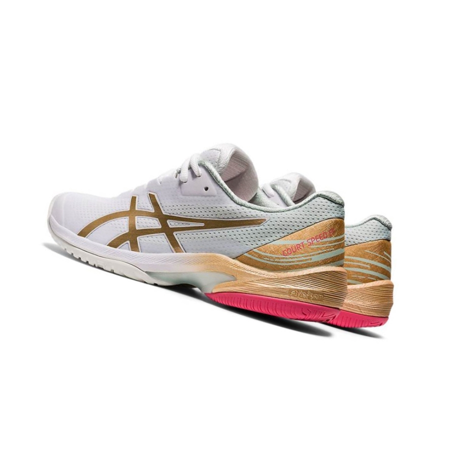 White Women's Asics COURT SPEED FF Tennis Shoes | US25106KZ - Asics Outlet Sale