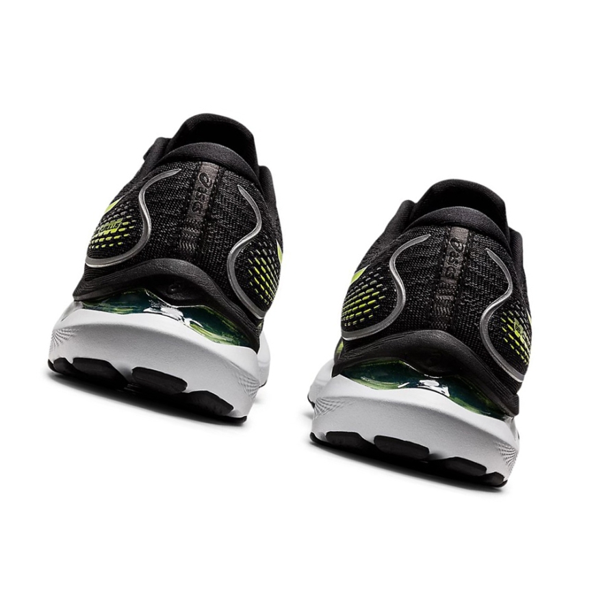 Black / Hazard Green Men's Asics GEL-CUMULUS 24 Running Shoes | US90873YT - Asics Outlet Sale