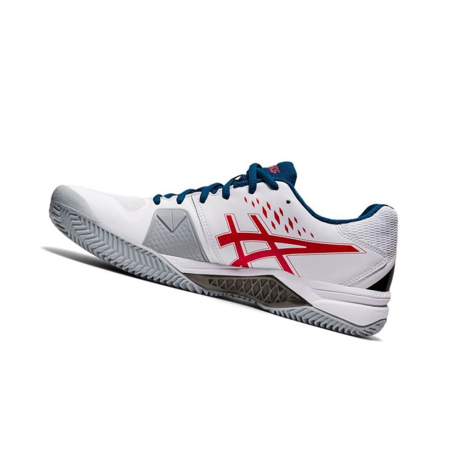 White Men's Asics GEL-CHALLENGER 12 Tennis Shoes | US05382VE - Asics Outlet Sale