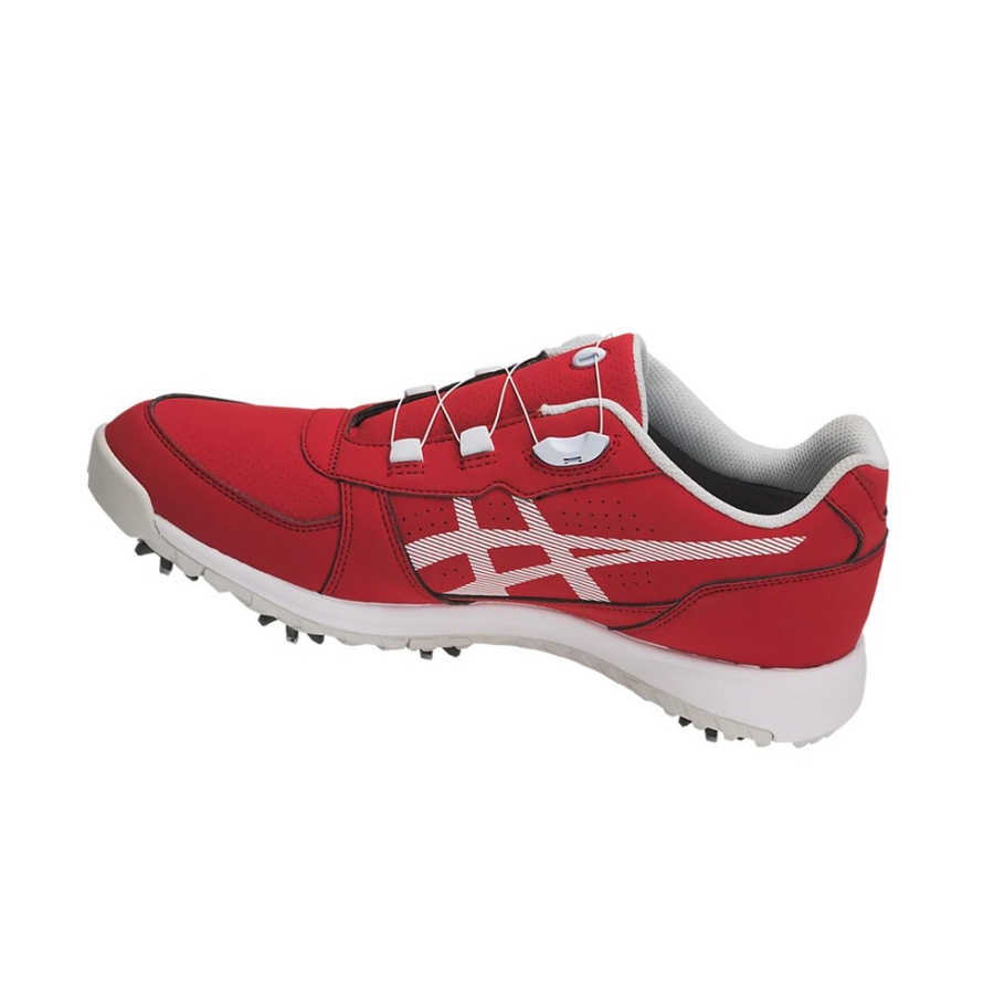 Red / White Men's Asics GEL-PRESHOT BOA Golf Shoes | US28543BL - Asics Outlet Sale