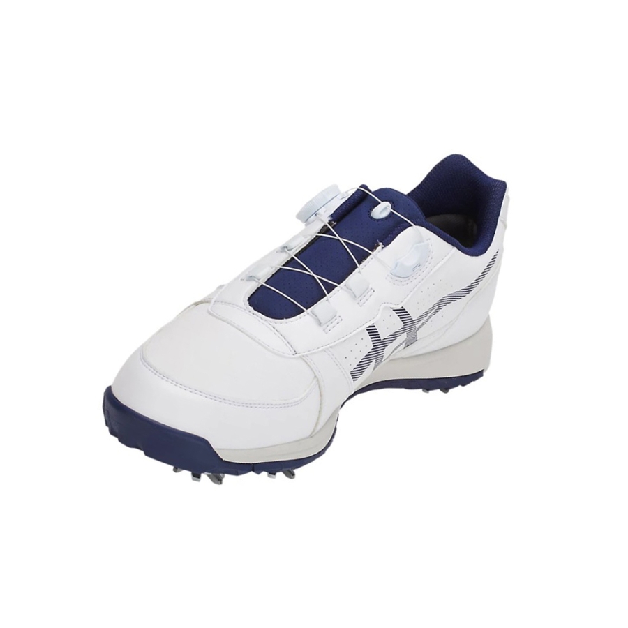 White / Peacoat Men's Asics GEL-PRESHOT BOA Golf Shoes | US59638FQ - Asics Outlet Sale