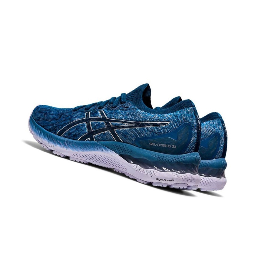Grey Women's Asics GEL-NIMBUS 23 Knit Running Shoes | US91027NK - Asics Outlet Sale