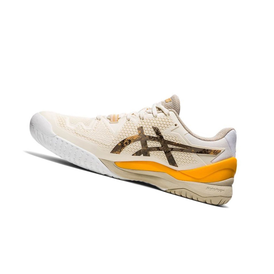 Cream Men's Asics GEL-RESOLUTION 8 L.E. Running Shoes | US97058BQ - Asics Outlet Sale