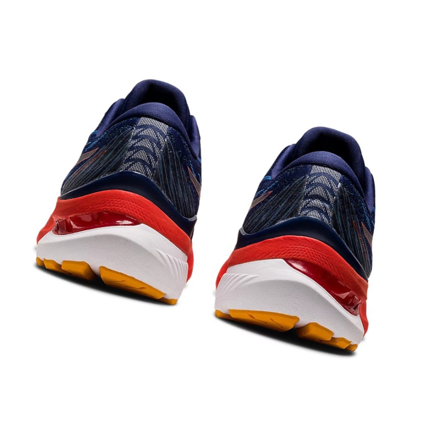 Deep Ocean / Cherry Tomato Men's Asics GEL-KAYANO 29 (4E) Running Shoes | US56371ND - Asics Outlet Sale
