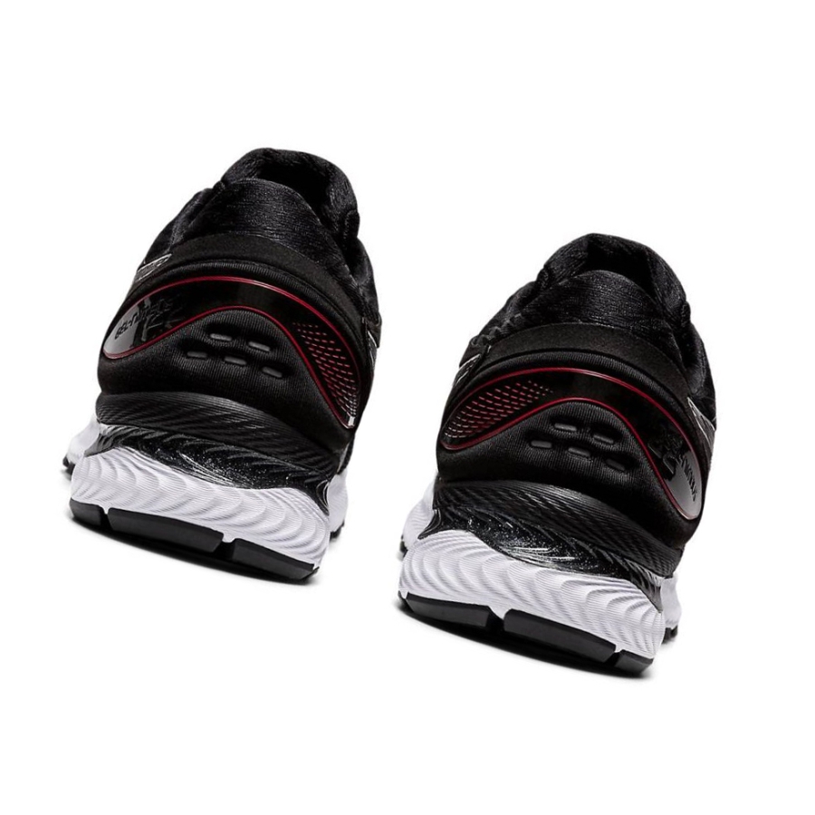 Black Men's Asics GEL-NIMBUS 22 Knit Running Shoes | US05829OC - Asics Outlet Sale