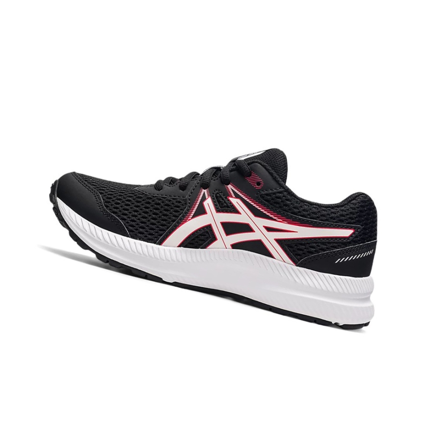 Black / Electric Red Kids' Asics CONTEND 7 GS Running Shoes | US30792NB - Asics Outlet Sale