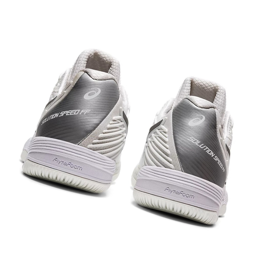 White / Black Women's Asics SOLUTION SPEED FF 2 Tennis Shoes | US14609VQ - Asics Outlet Sale