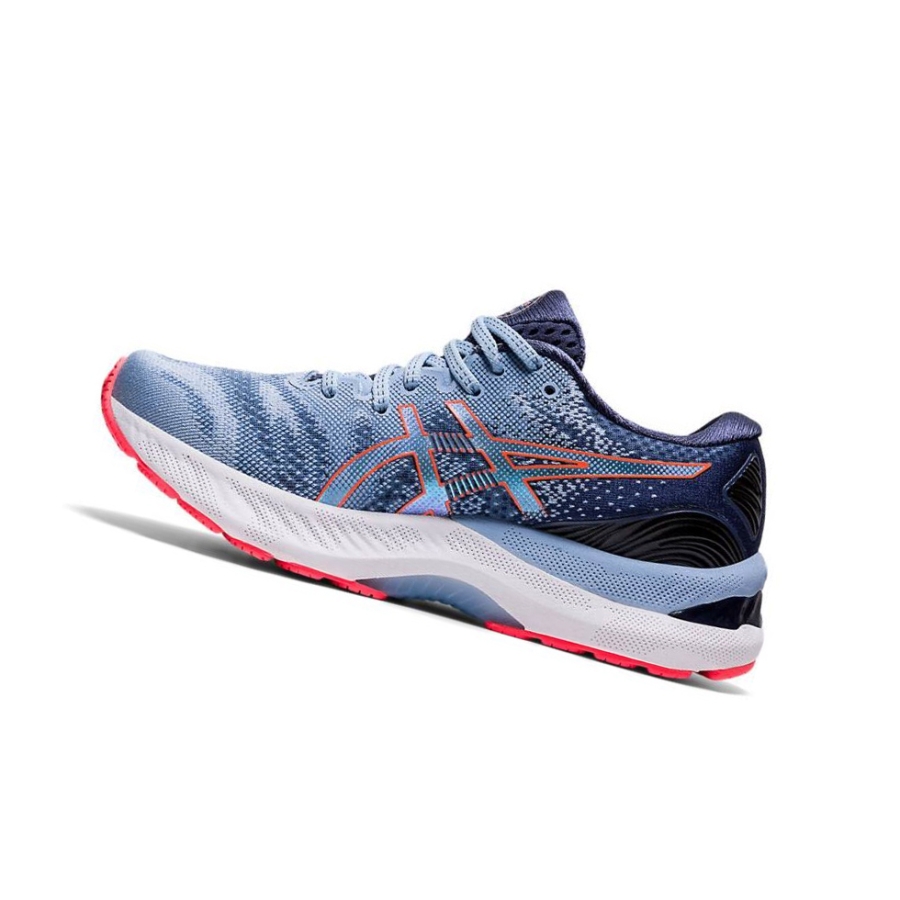 Light Blue Women's Asics GEL-NIMBUS 23 Wide Running Shoes | US31508HE - Asics Outlet Sale