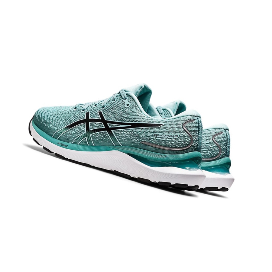 Oasis Green / Black Women's Asics GEL-CUMULUS 24 (D) Running Shoes | US43157EC - Asics Outlet Sale