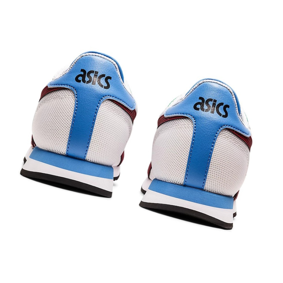 White / Burgundy Women's Asics TIGER RUNNER Sneakers | US08439NB - Asics Outlet Sale