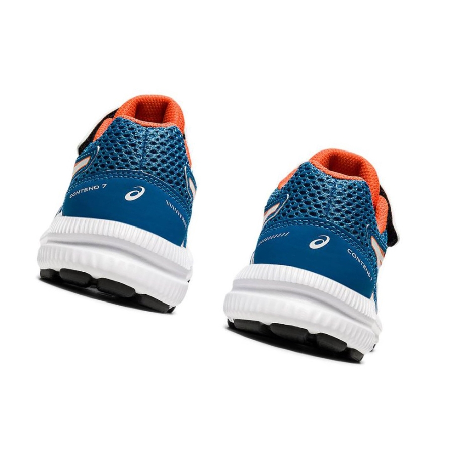 Blue Kids' Asics CONTEND 7 PS Running Shoes | US75923EK - Asics Outlet Sale