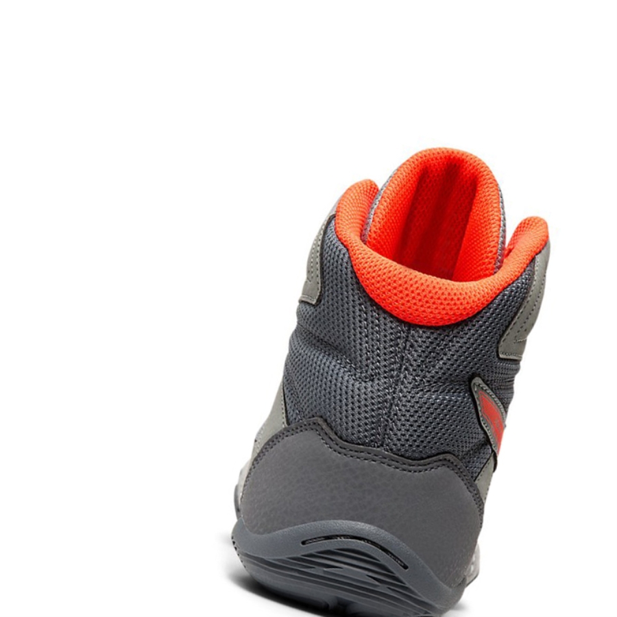 Stone Grey / Flash Coral Men's Asics MATFLEX 6 Wrestling Shoes | US06839YA - Asics Outlet Sale