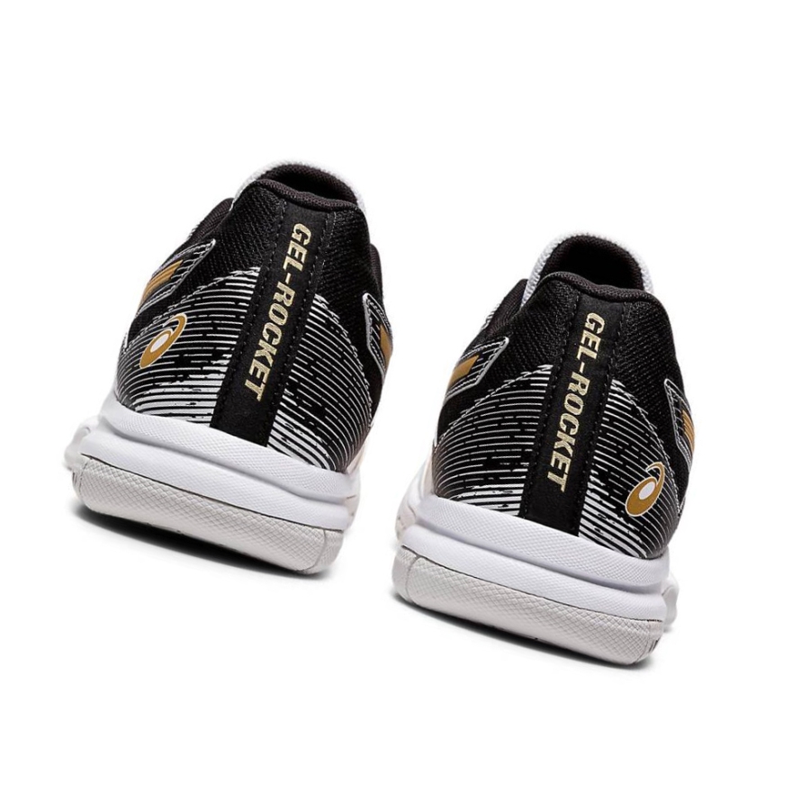 White Men's Asics GEL-ROCKET 9 Volleyball Shoes | US40972ZP - Asics Outlet Sale