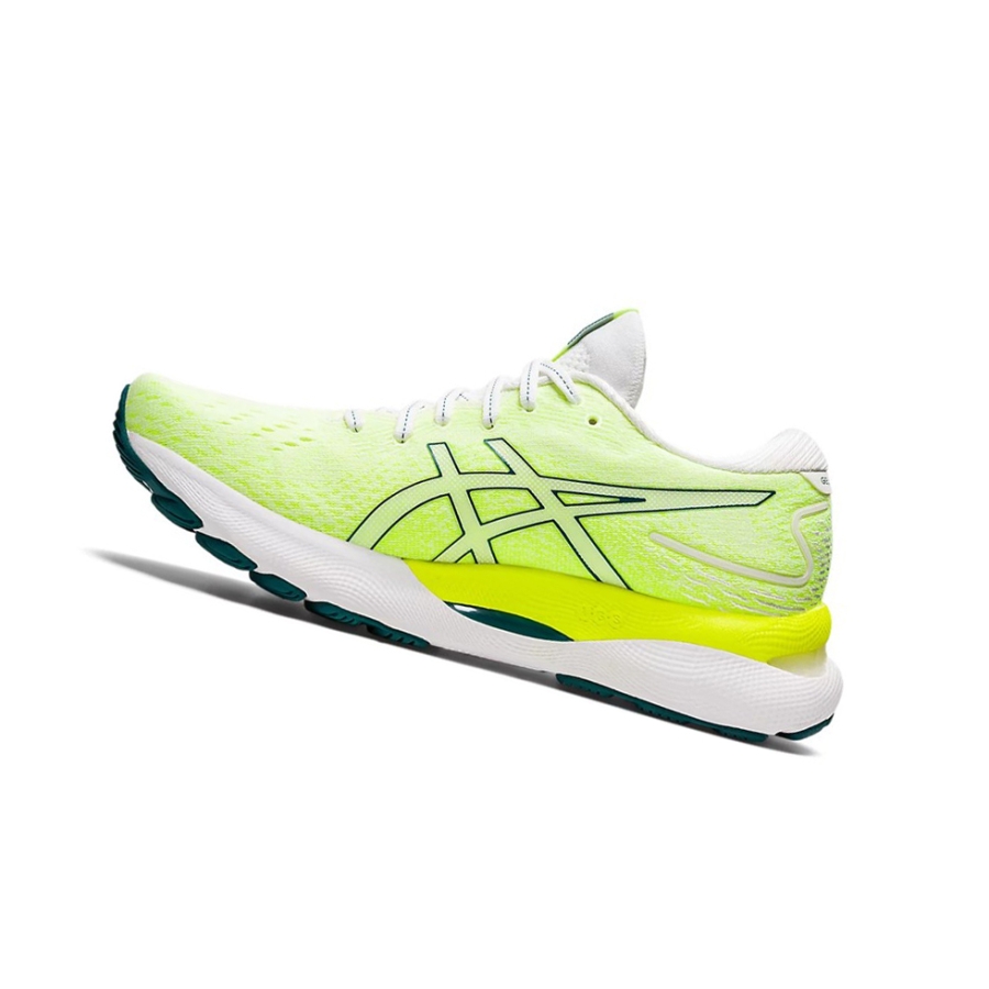 White / Velvet Pine Women's Asics GEL-NIMBUS 24 Running Shoes | US85243AV - Asics Outlet Sale