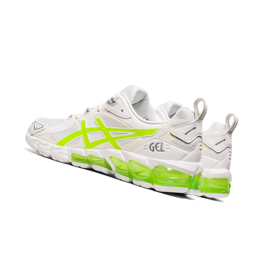 White / Hazard Green Women's Asics GEL-QUANTUM 180 Sneakers | US94732WK - Asics Outlet Sale
