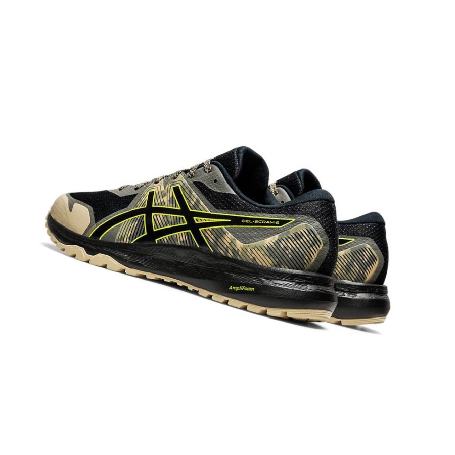 Black Men's Asics GEL-SCRAM 6 Trail Running Shoes | US58617DE - Asics Outlet Sale