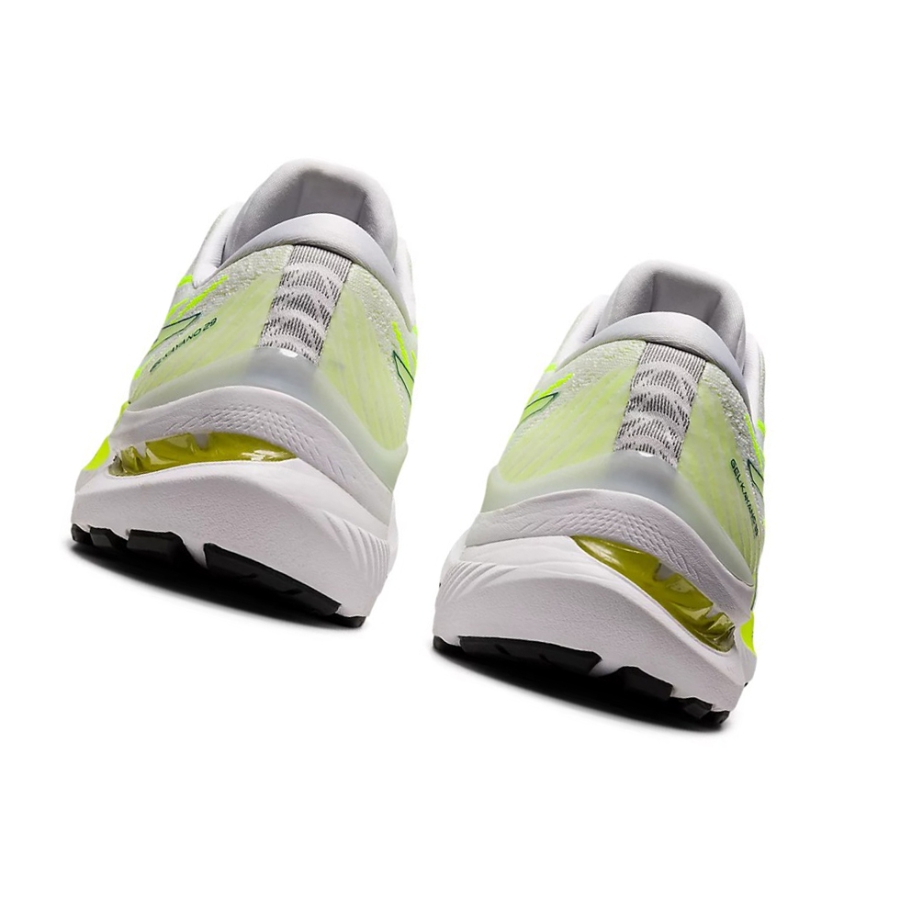 White / Velvet Pine Men's Asics GEL-KAYANO 29 Running Shoes | US59378VP - Asics Outlet Sale