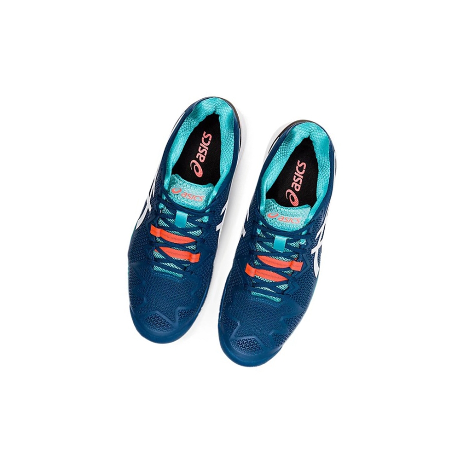 Peacoat / White Men's Asics GEL-RESOLUTION 8 Tennis Shoes | US24189GY - Asics Outlet Sale