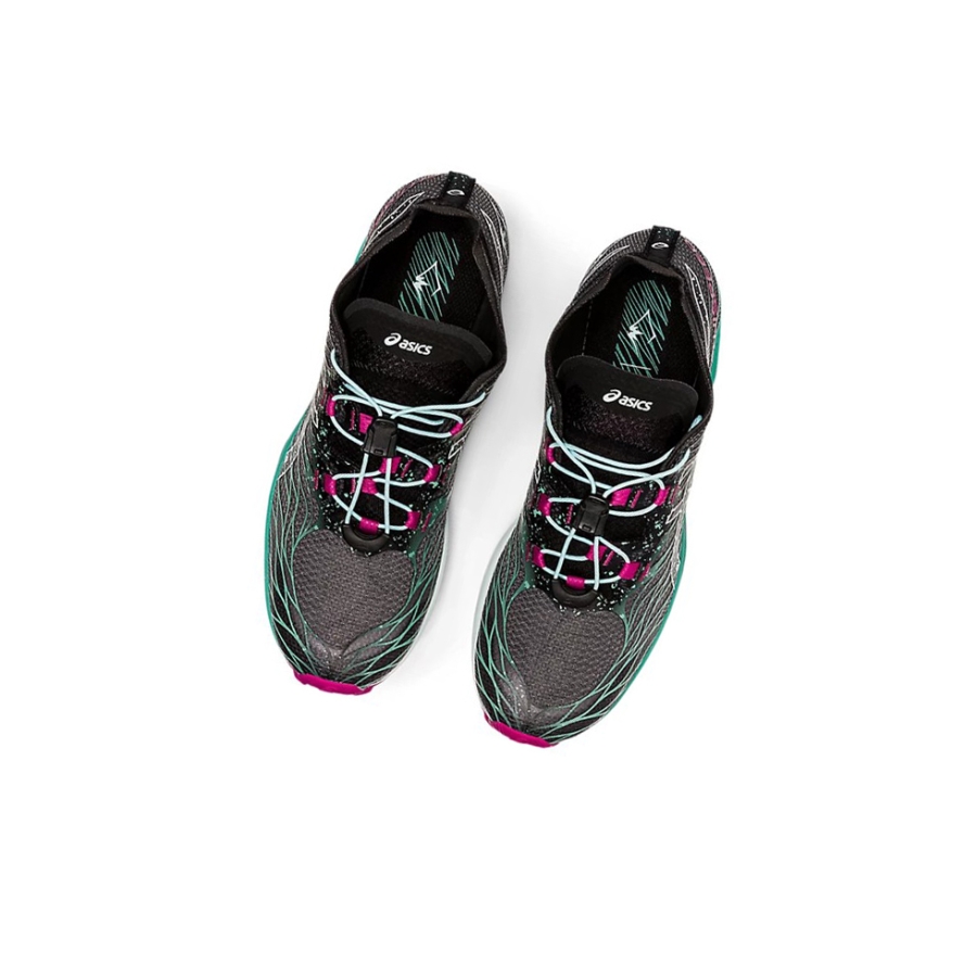 Black / Soothing Sea Women's Asics Fuji Speed Trail Running Shoes | US21597RC - Asics Outlet Sale