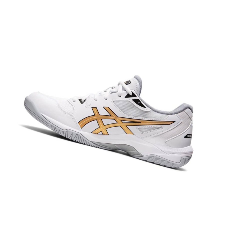 White Men's Asics GEL-ROCKET 10 Volleyball Shoes | US93701TD - Asics Outlet Sale