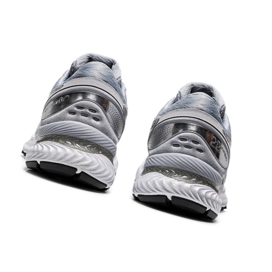 Grey Women's Asics GEL-NIMBUS 22 Platinum Running Shoes | US75436BM - Asics Outlet Sale