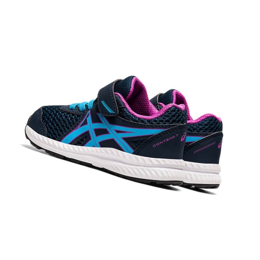 Blue Kids' Asics CONTEND 7 TS Running Shoes | US75648UB - Asics Outlet Sale