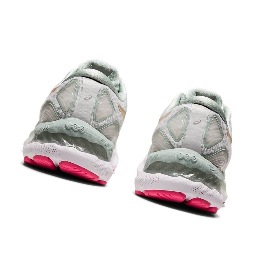 Green Women's Asics GEL-NIMBUS 23 NEW STRONG Running Shoes | US01476QX - Asics Outlet Sale