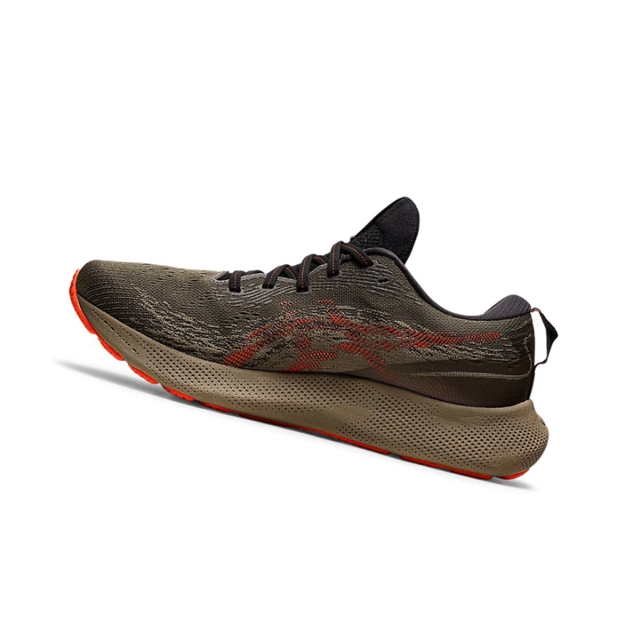 Mantle Green / Cherry Tomato Men's Asics GEL-NIMBUS LITE 3 Running Shoes | US68542EM - Asics Outlet Sale