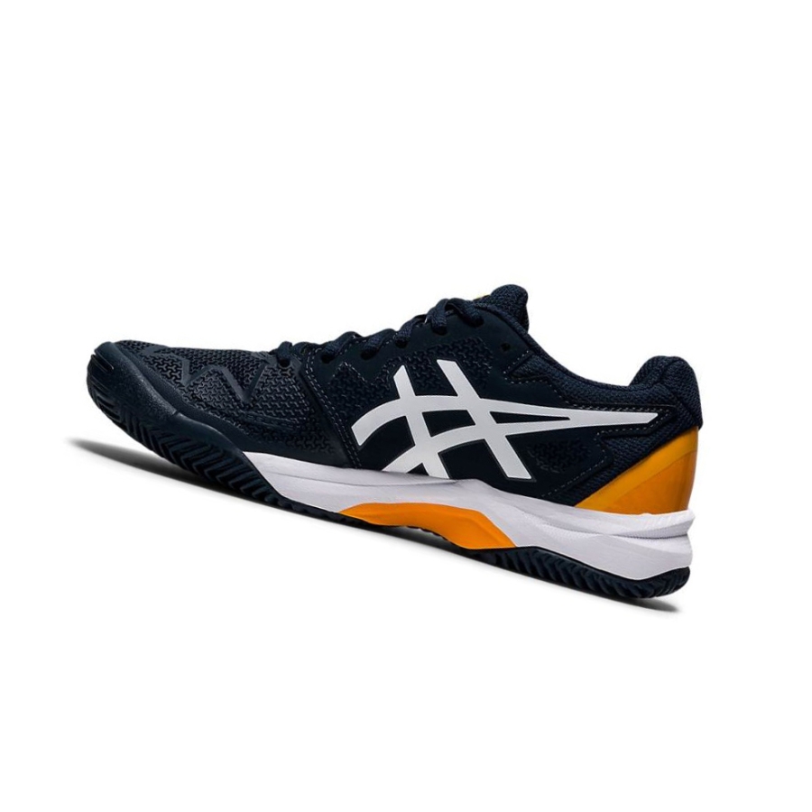 Navy Kids' Asics GEL-RESOLUTION 8 Clay GS Tennis Shoes | US91052TM - Asics Outlet Sale