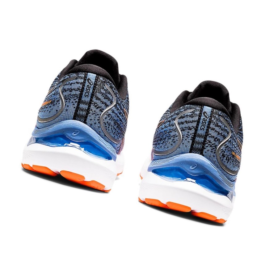 Black / Shocking Orange Men's Asics GEL-CUMULUS 24 Running Shoes | US61947XC - Asics Outlet Sale