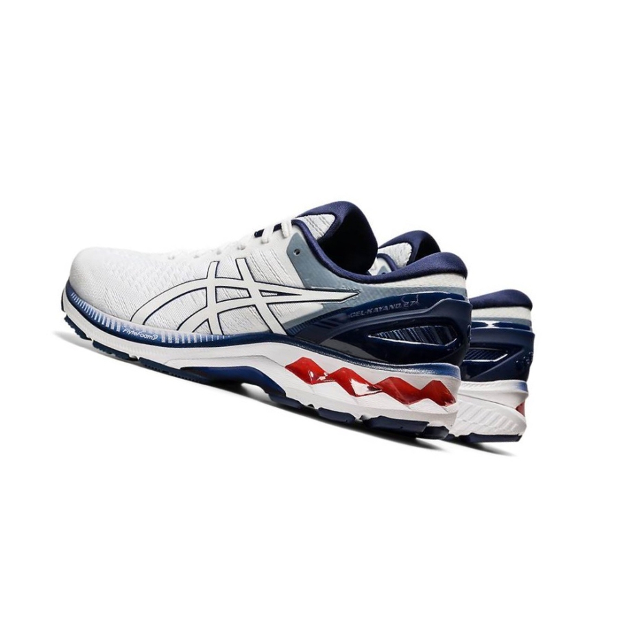 White Men's Asics GEL-KAYANO 27 Running Shoes | US70923YU - Asics Outlet Sale