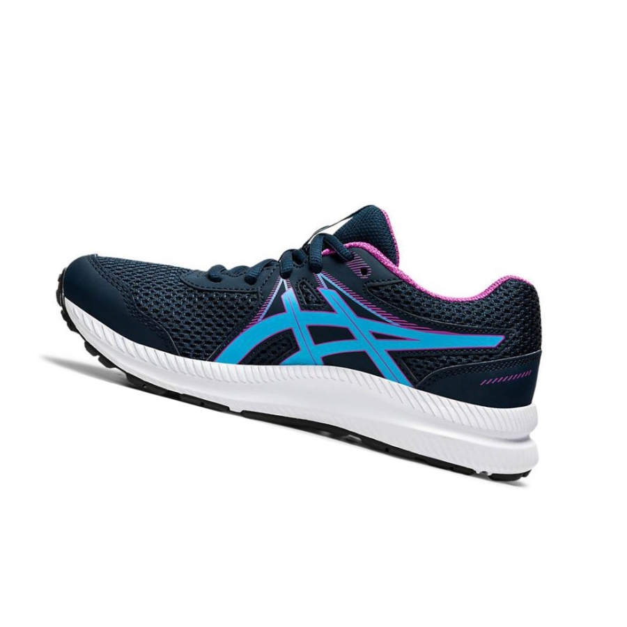 Blue Kids' Asics CONTEND 7 GS Running Shoes | US93016DW - Asics Outlet Sale