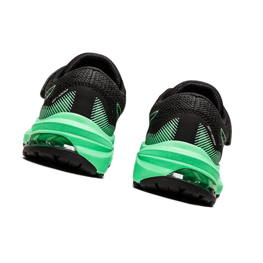 Graphite Grey / New Leaf Kids' Asics GT-1000 11 PS Running Shoes | US18594TK - Asics Outlet Sale