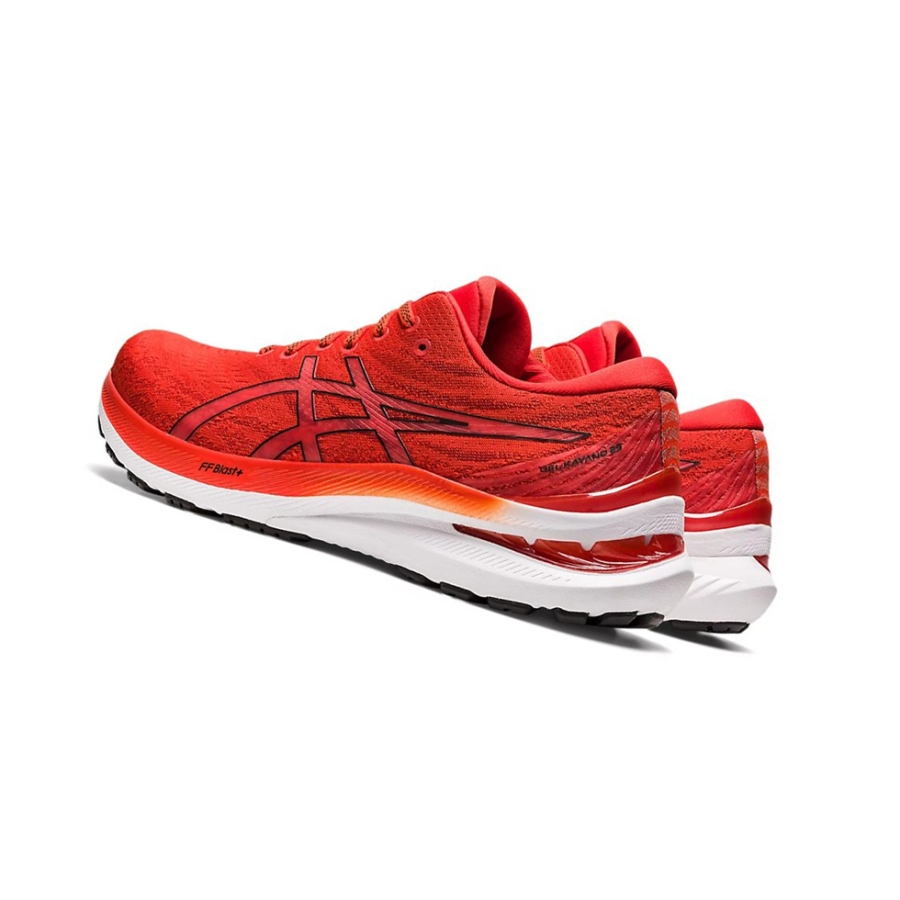 Cherry Tomato / Black Men's Asics GEL-KAYANO 29 Running Shoes | US38610SP - Asics Outlet Sale