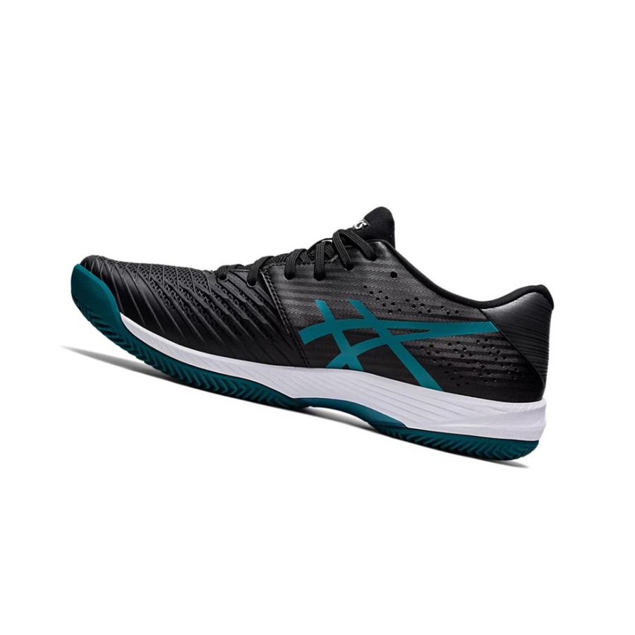 Black / Misty Pine Men's Asics SOLUTION SWIFT FF CLAY Tennis Shoes | US35098JS - Asics Outlet Sale