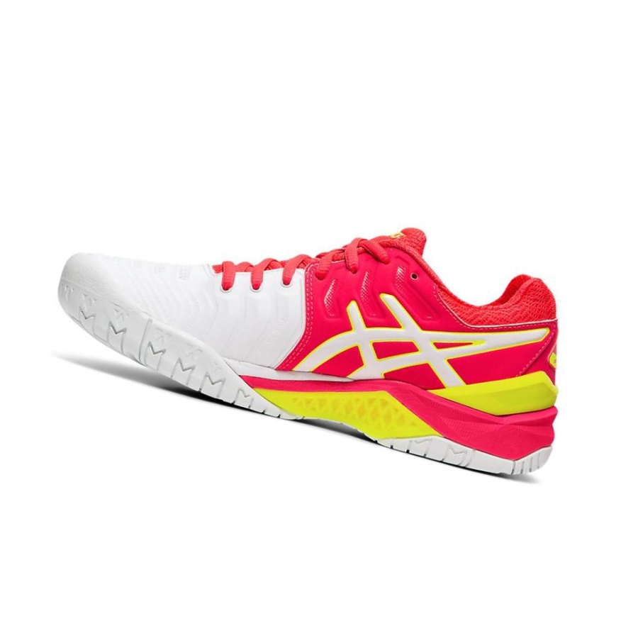White Women's Asics GEL-RESOLUTION 7 Tennis Shoes | US13752WV - Asics Outlet Sale